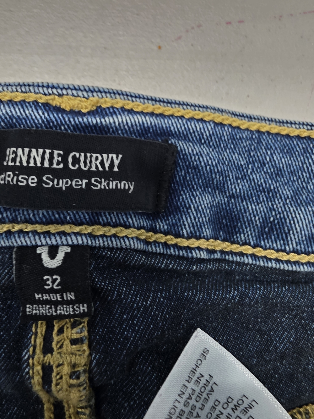 True Religion Jennie Curvy Women’s Midrise Super Skinny Jeans Size 32x28 - Picture 6 of 8